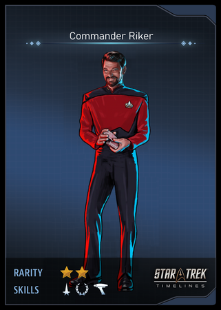 Commander Riker Card