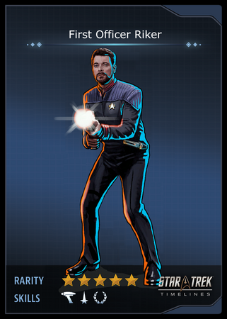 First Officer Riker Card