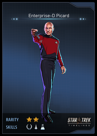 Enterprise-D Picard Card