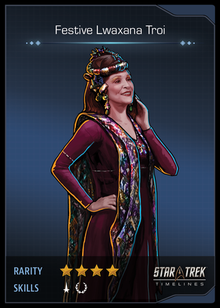 Festive Lwaxana Troi Card