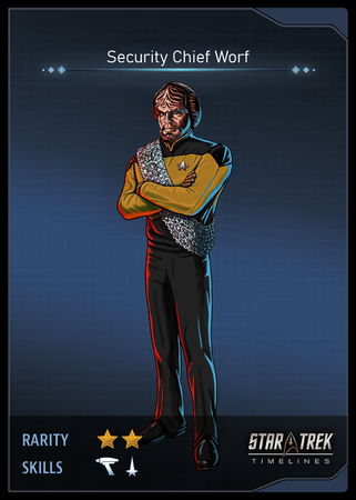 Security Chief Worf Card